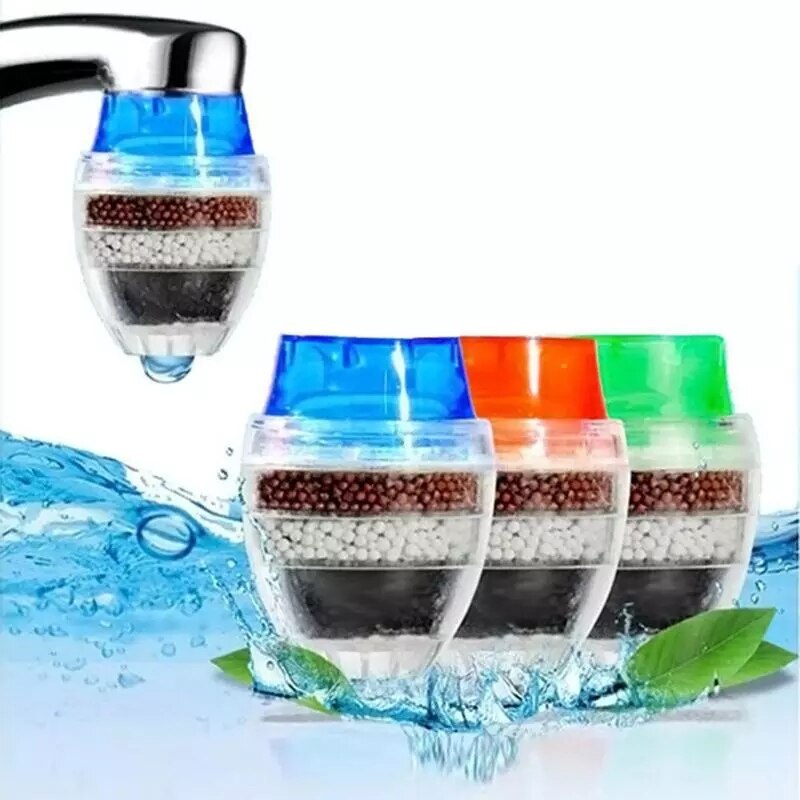 Kitchen tap water filter purifier kitchen faucet activated carbon water filter round faucet filter