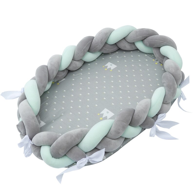 Portable bébé Bionic lit enfant en bas âge coton berceau bébé couffin pare-chocs pliable dormeur bébé pour -né voyage lit pare-chocs: Crown