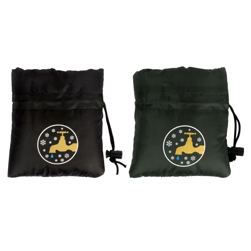 Cubiertas de grifo exterior, Protector de grifo más grande contra heladas para el invierno, Protector de escarcha de grifo aislado espeso, protege tu jardín exterior