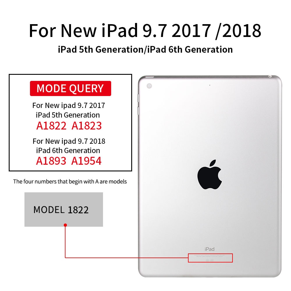 For ipad 9.7 Case Leather Silicone Soft Back Cover Case For ipad 6th Generation Case Smart Cover For ipad 9.7 Case