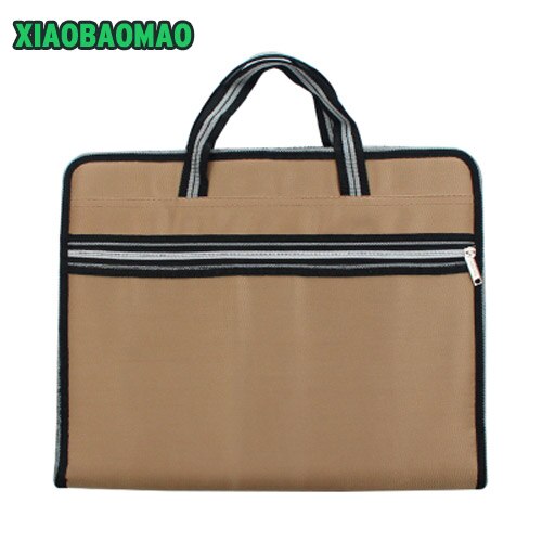 Oxford cloth waterproof Expanding Wallet Convenient Category Management folder rectangular folders package shape Expanding Walle: Dark Khaki