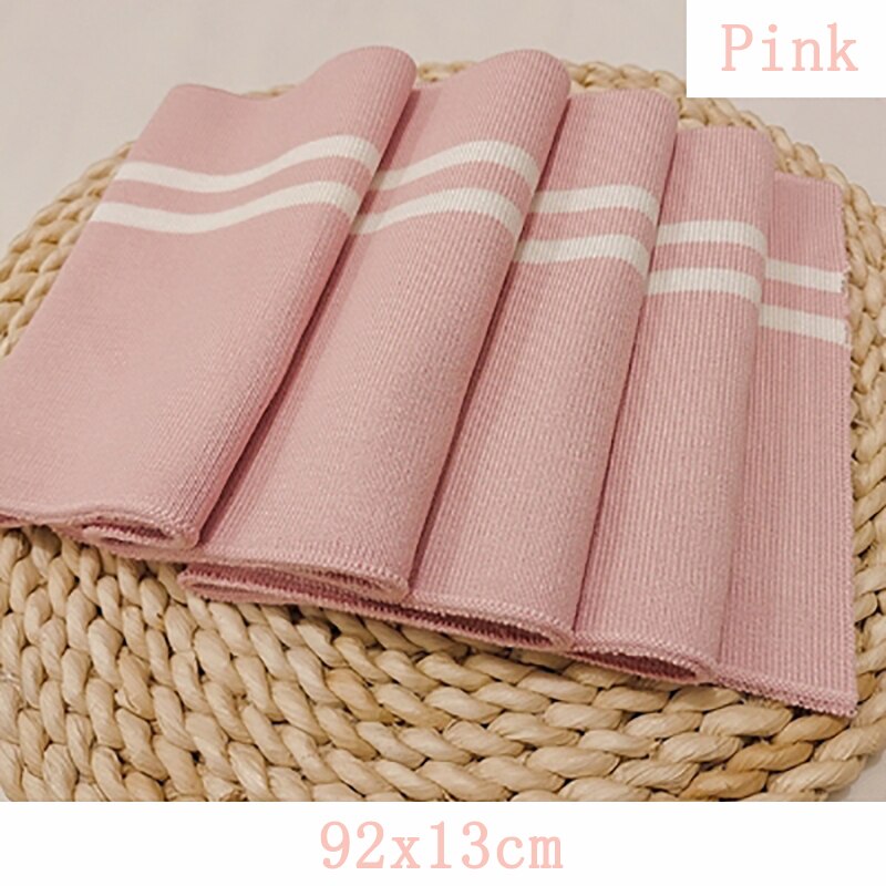 92 x 13cm fine rib strik elastisk stof gør manchetter linning krave ribkant til baseball dragten sportstøj sytilbehør: 6