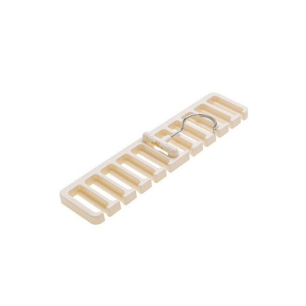 Support de rangement pour ceinture de cravate | Armoire, organisateur de ceinture de cravate, porte-cintre rotatif, support de rangement pour placard porte-écharpe de soie: 10 Hole L  white