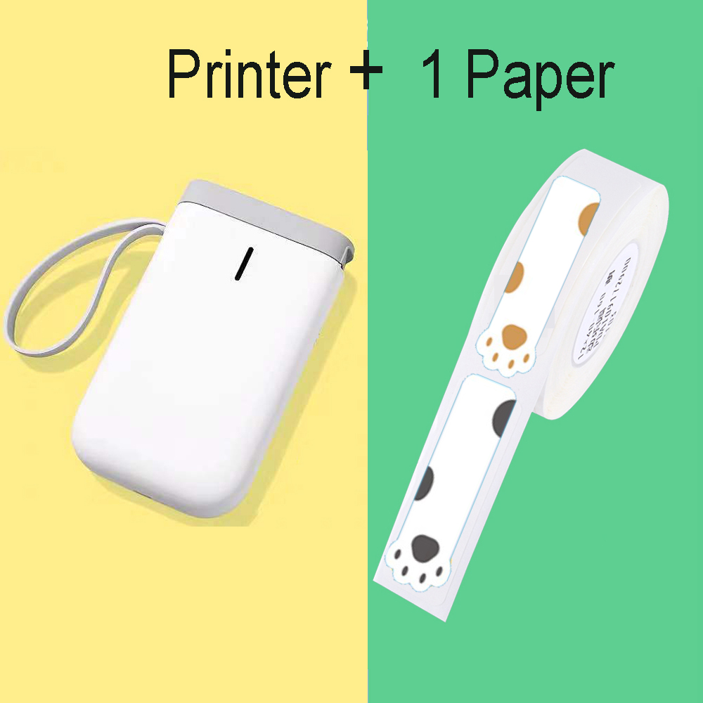 Mini langaton tarratulostin kannettava taskutarratulostin kannettava bluetooth lämpötarratulostin kotikäyttöön toimistotulostin  d11: Tulostin 1 papercat