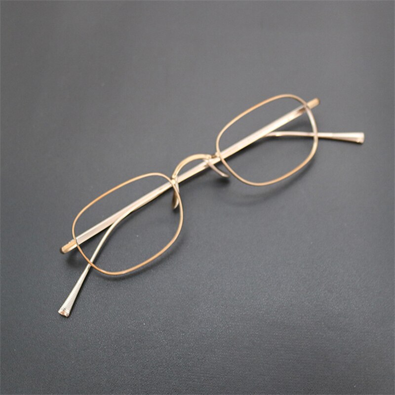 Japanese Square Handmade Lightweight Glasses Small Frame for women Blue Blocking Eyewear Men Eyeglasses Titanium oculos de grau