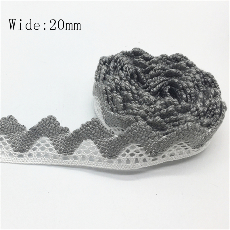 2 yards 100% Katoen Kant Lint Voor Kleding Naaien Stof Ivoor Trim Katoen Gehaakte Kant Stof Lint Handgemaakte Accessoires