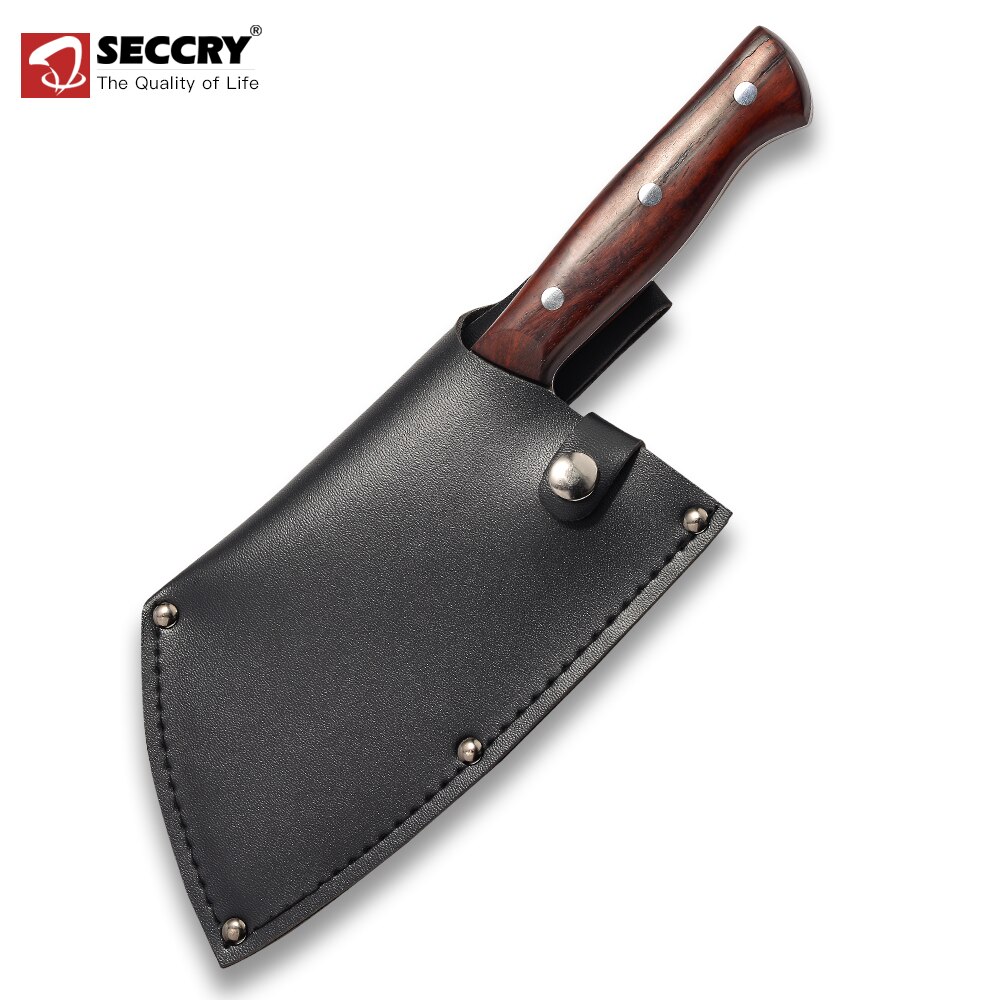 SECCRY Wykonany ręcznie kute 8Cr14Mov stali nóż kuchenny tasak nóż nóż rzeźnicki szef kuchni nóż robić krojenia noże robić cięcia kości DC07