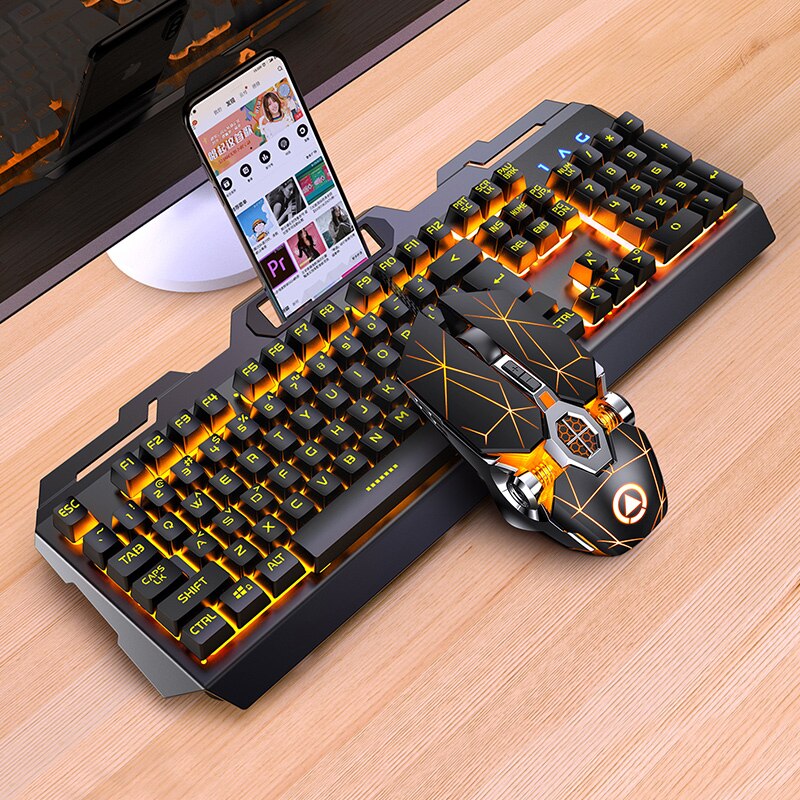 E-Sports Mechanical Feel Keyboard Silent Mute Game Typing Special Office Mouse Keyboard Kit Wired