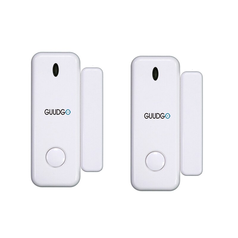 GUUDGO Wireless Door Window Sensor Detector 433MHz Open / Closed Smart Mini Door Sensor for Smart Home Security Alarm System: 2pcs