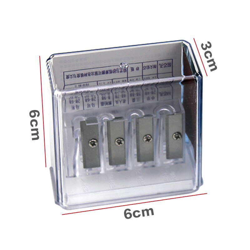 Multifunctional 4 Holes Charcoal Pencil Sharpener Long Core Lead Drawing Art Manual Sketching Drawing Supplies