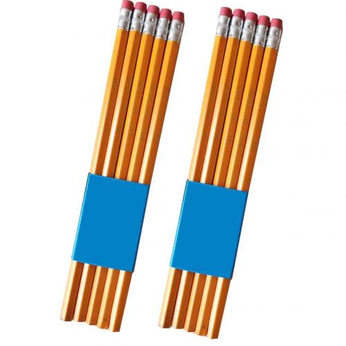 10Pcs Students HB Pencil with Rubber Eraser Children School Supply Stationery: Default Title
