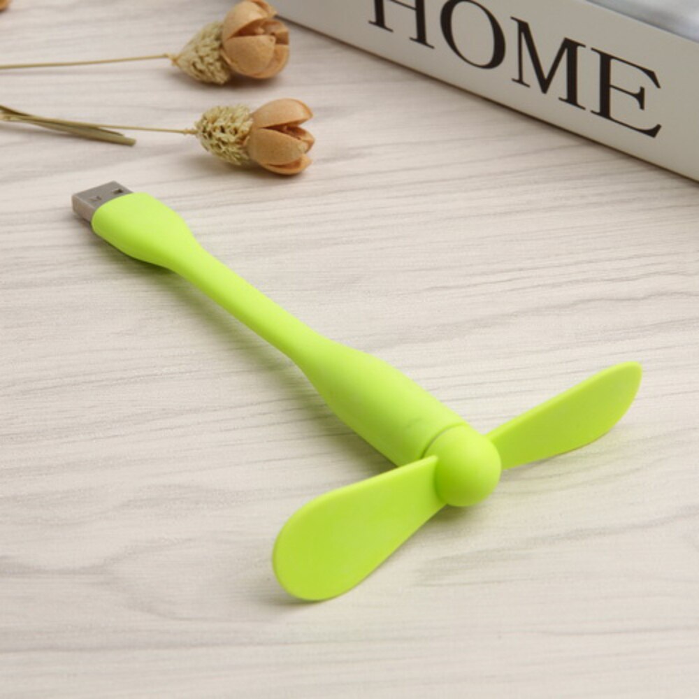 Portable Flexible Mini USB Fan Low Power Bendable Removable For Mobile Power/PC/Laptop/OTG/Charger: B