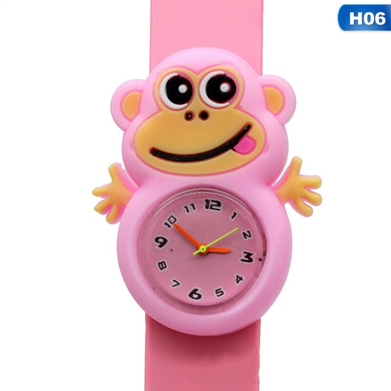 Cute Animal Children Kid Watches Cartoon Electronic Watch Lovely Silicone Strap Watches Clock Wristband Digital Wristwatch Alarm: H06