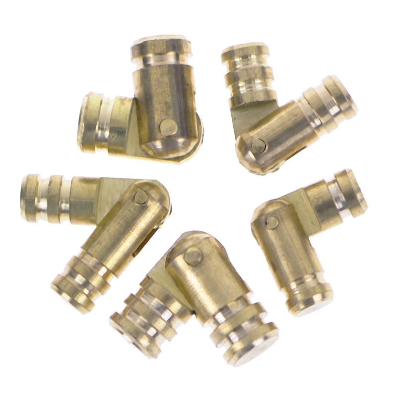 10Pcs Copper Barrel Hinges Cylindrical Hidden Cabinet Concealed Invisible Brass Hinges For Furniture Hardware 20*4mm