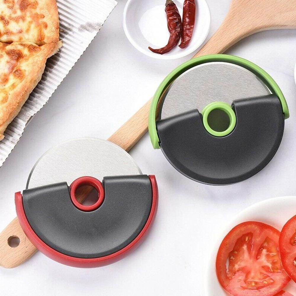 Gebak Pizza Cutter Wiel Slicer antislip Handvat Keuken Roestvrij Slicer Keuken Accessoires BJStore