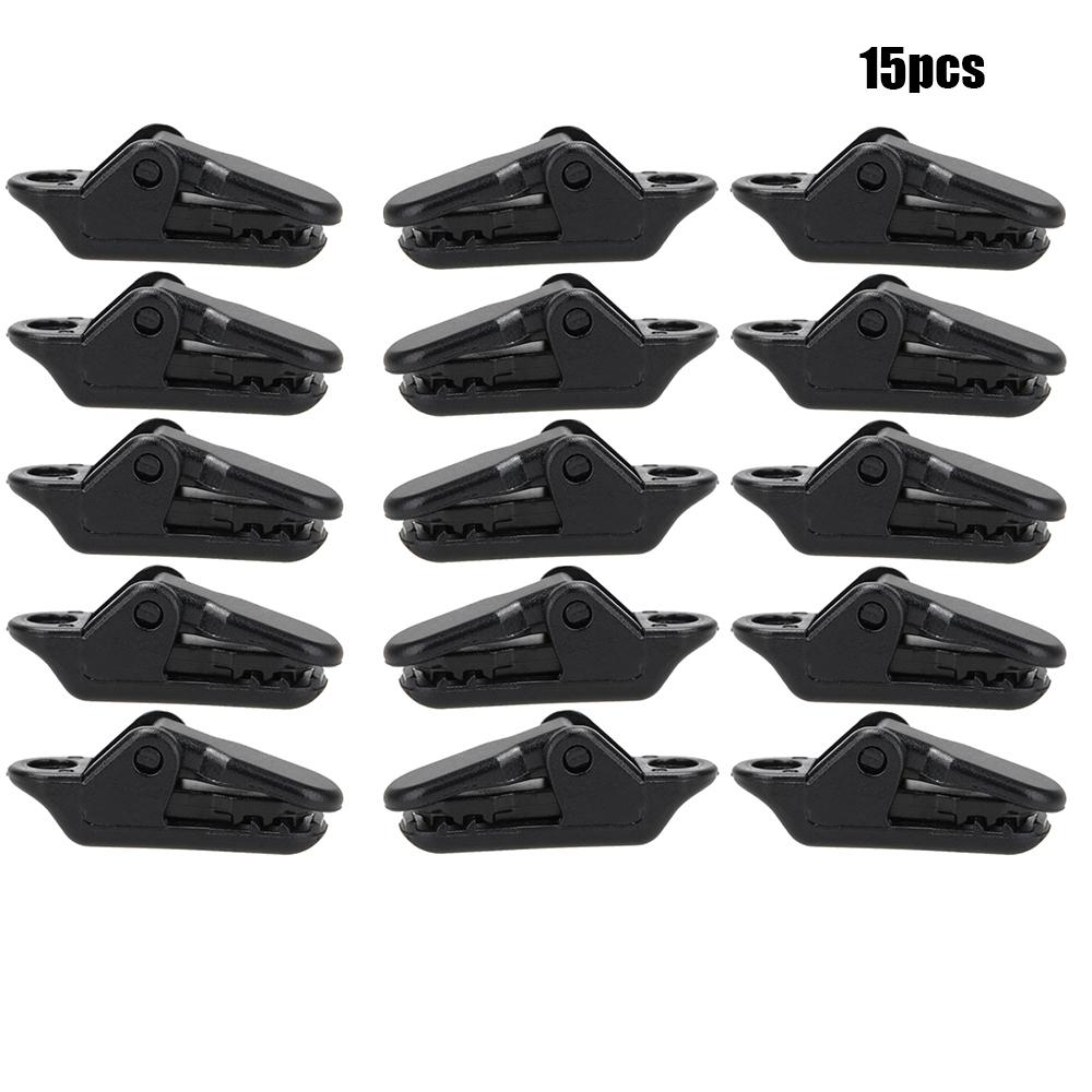 5/10/15 pcs plane clips alligator clip hook camping tent holder canvas tighten caravan pine grip tent accessories: -15 pcs