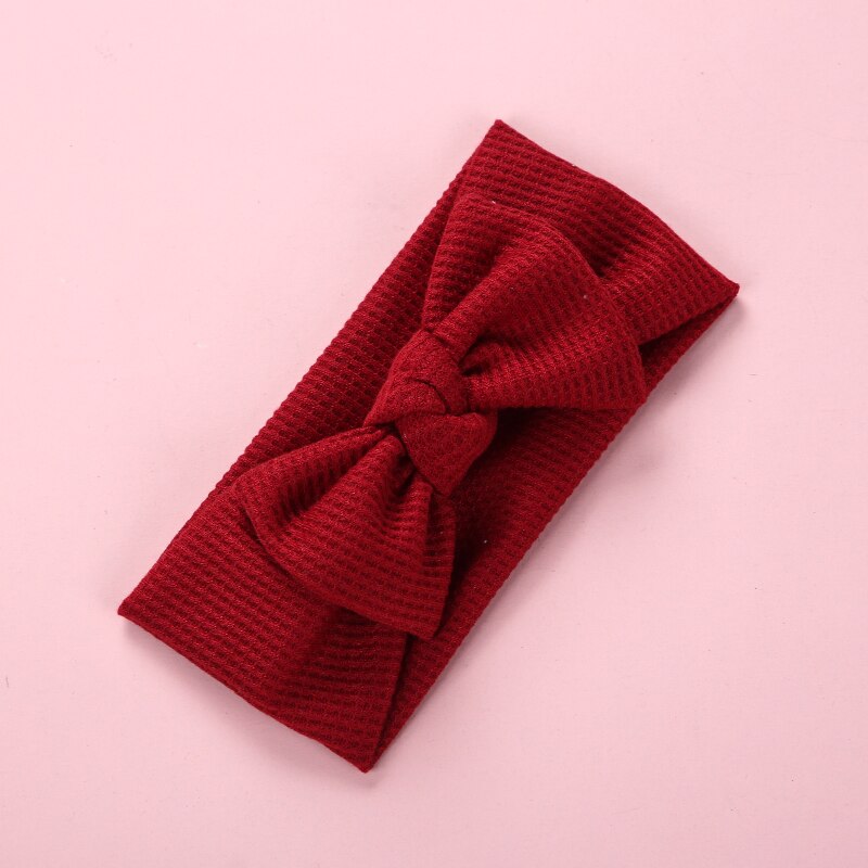 Bandeau en Nylon pour bébé, Turban avec nœud en soie, accessoires pour cheveux, diadème de princesse pour enfant en bas âge: 16