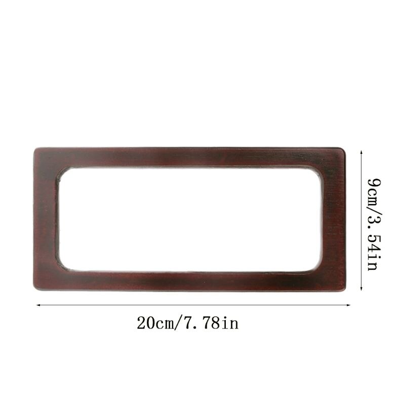 Ronde Houten Handvat Voor Handgemaakte Handtas Diy Tote Purse Frame Maken Tas Hanger: 3TT701595
