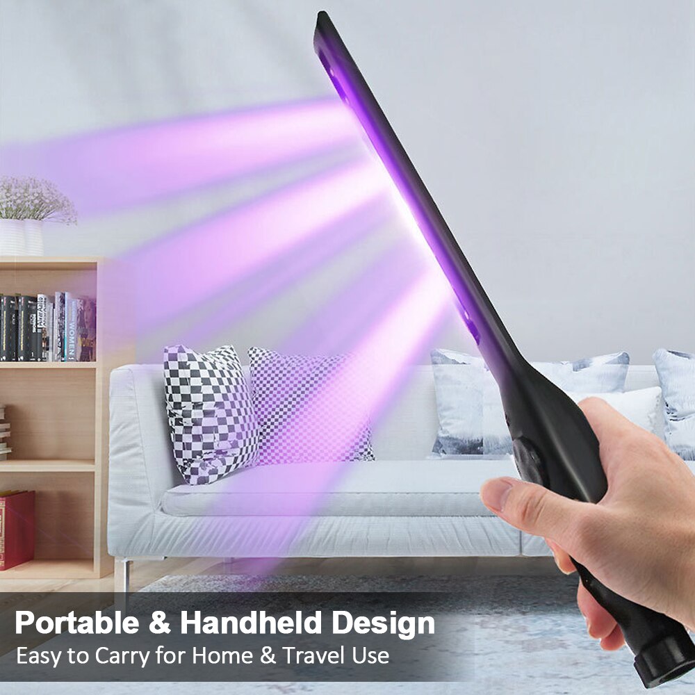 Portable UV Sterilizer Lamp for Germs Virus Disinfection Light Bulb UV Phone Sanitizer for Home Office Travel Sterilization