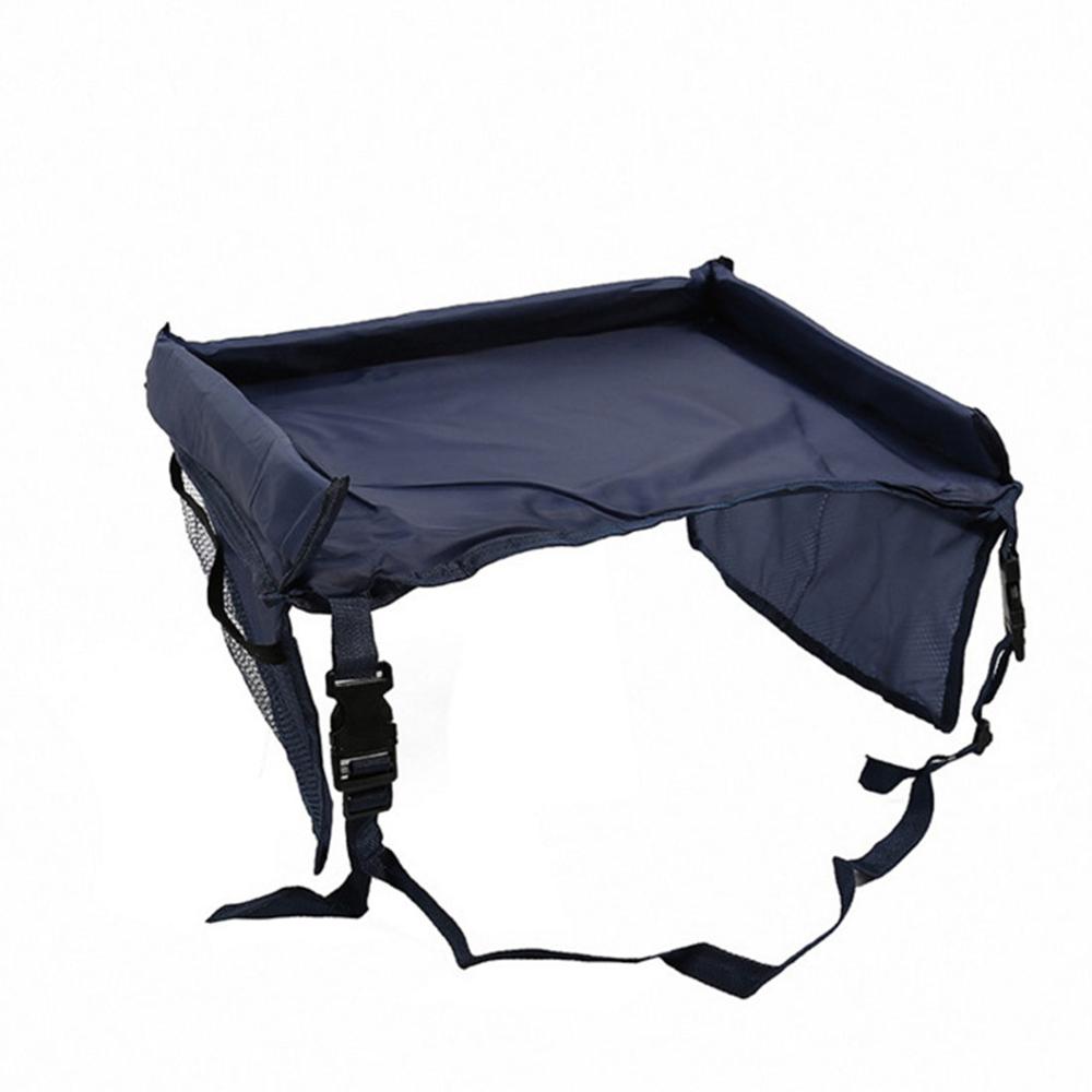 Voiture enfants voyage plateau Table activité Snack plateau de jeu et organisateur pour siège de voiture poussette ou avion voyageant enfants: Dark Blue