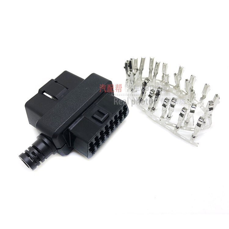 OBD2 16Pin Connector connector / housing OBD male + female + shell + terminal for car diagnostic tool code reader