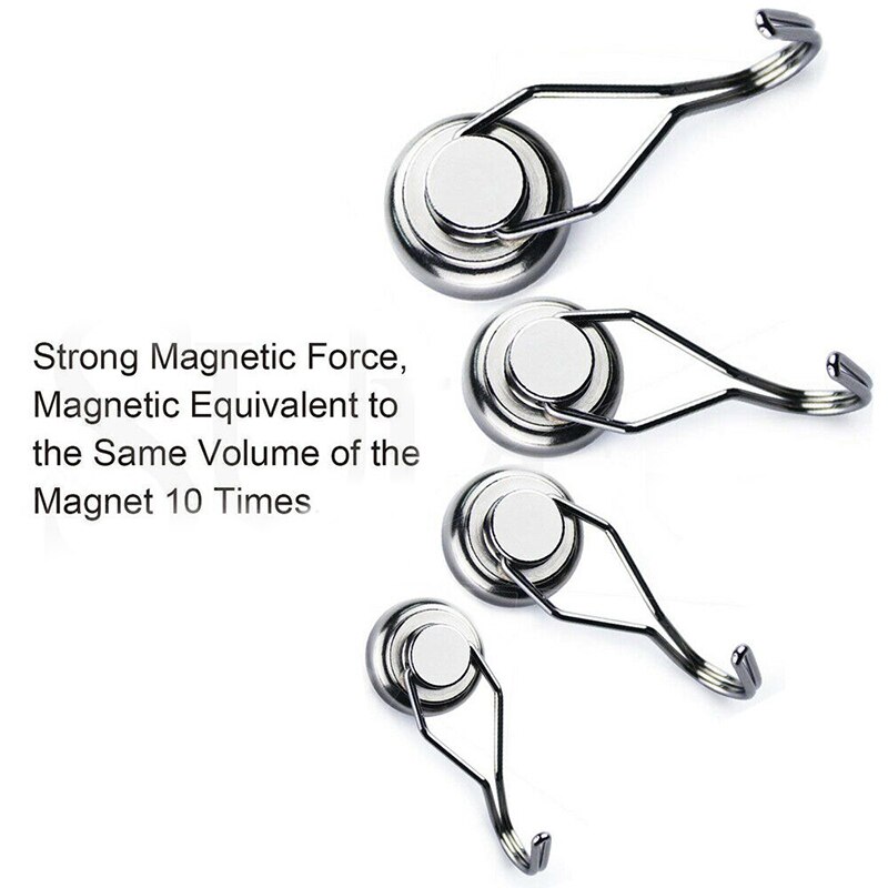 Magnetische Opknoping Haken Hold 360 ° Swing Sterke Magneet N52 Neodymium Sterke Zeldzame Aarde Magneet Hanger