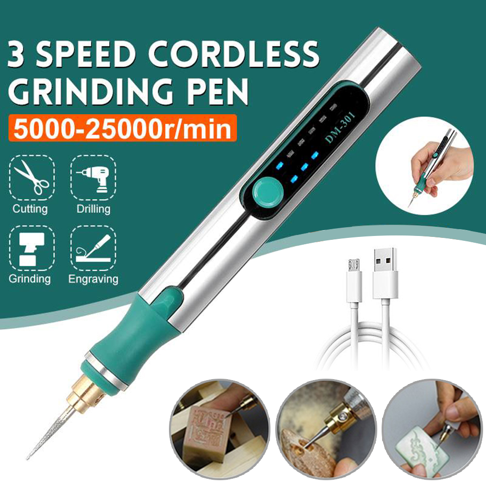 1 Set Cordless Drill Bit Tool Dremel Mini Drill Mini Electric Drill Power Tools Engraver Electric Pen Diy Cutting
