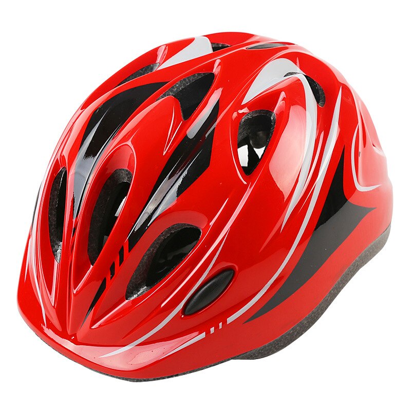 Kids Bicycle Helmet Outdoor Sports Pulley Skateboard Cycling Helmet For Children EPS Ultralight MTB Road Bike Child Safe Helmet: Red