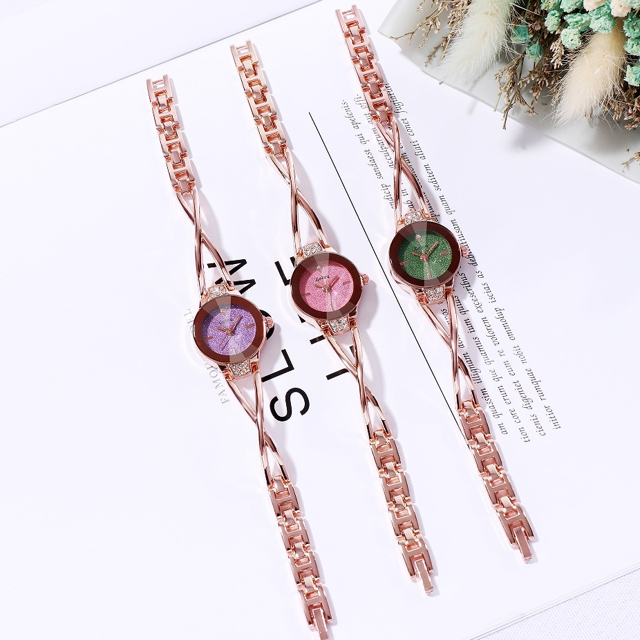 Dameshorloge dames luxe sterrenhemel roségoud horloges dames roestvrij staal diamant polshorloge klok