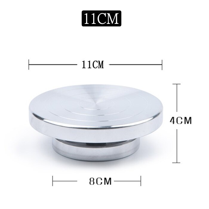 11-30CM Pottery Wheel Rotating Turntable DIY Clay Tools Double-Sided Pottery Turntable Aluminum Art Crafts Ceramics Rotary Plate: 11CM