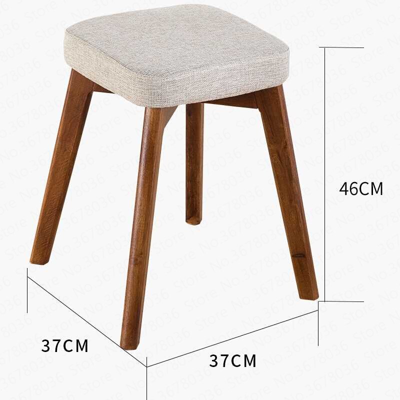 Nordisk spisestue stol altan stue lounge stol studie computer stol massivt træ skammel bar stol moderne enkel fritidsstol