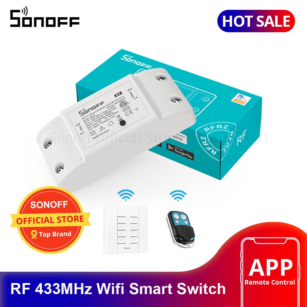 Sonoff – interrupteur Intelligent WiFi, 433Mhz, ré – Grandado