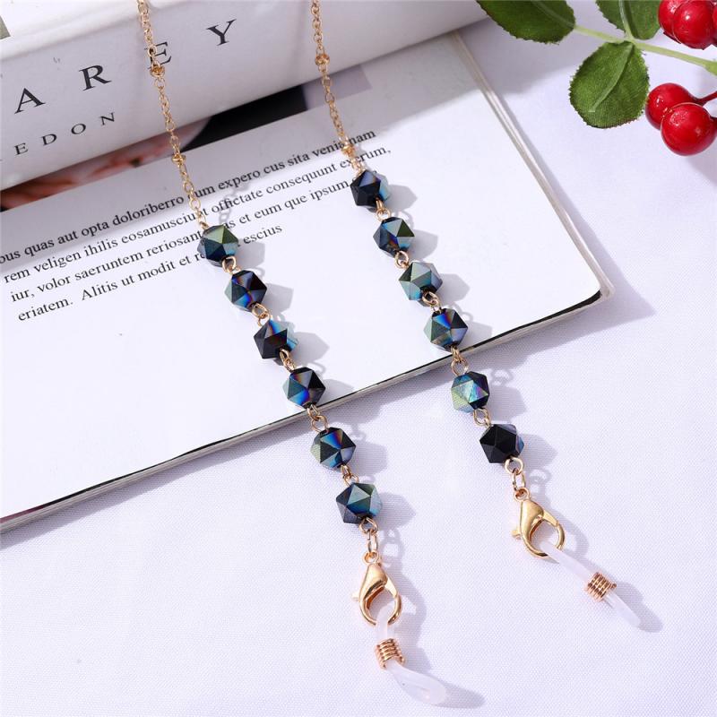 70CM Sunglasses Face Masking Chain Glasses Chain Lanyard Delicate Crystal Eyeglasses Chains Neckless Cord Rope Jewelry: 01