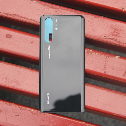 Coque arrière d'origine en verre pour batterie Huawei P30 Pro P30PRO coque arrière de protection pour boîtier de téléphone: Black