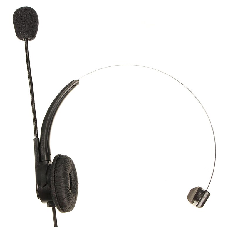 RJ11 Kristal Hoofd Telefoon Headset Met Miniconnector