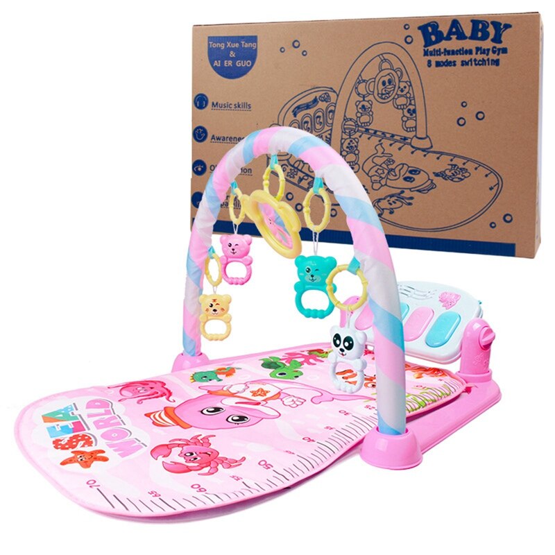 Baby Gym Puzzels Mat Educatief Rack Speelgoed Kindje Muziek Speelkleed Met Piano Toetsenbord Zuigeling Fitness Tapijt Voor Kids: H01