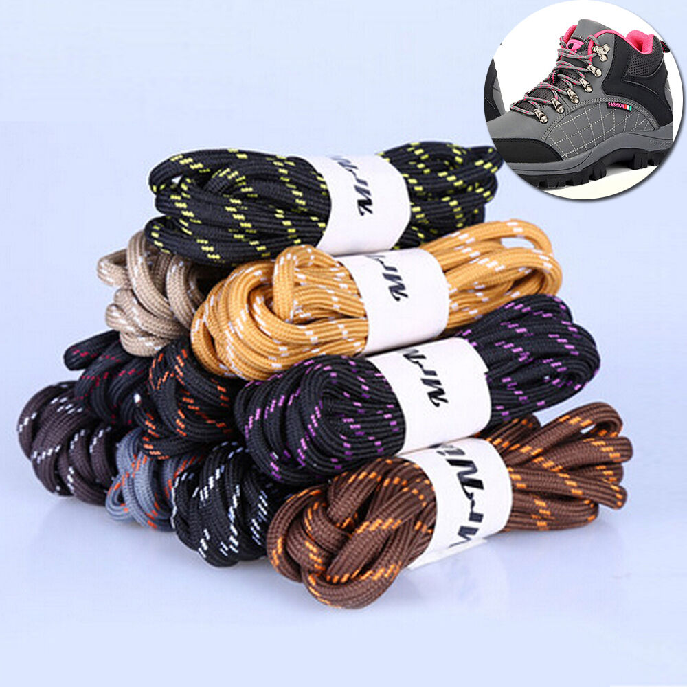 Lacets ronds longs et solides pour la marche en plein air, 1 paire