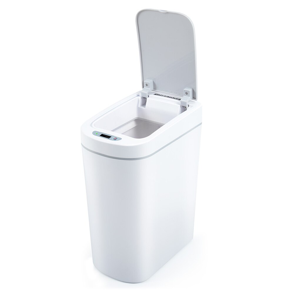 Ninestars slimme prullenbak met bewegingssensor, automatische afdichting, led-inductiedeksel, 7l asbakken, ipx 3 waterdicht
