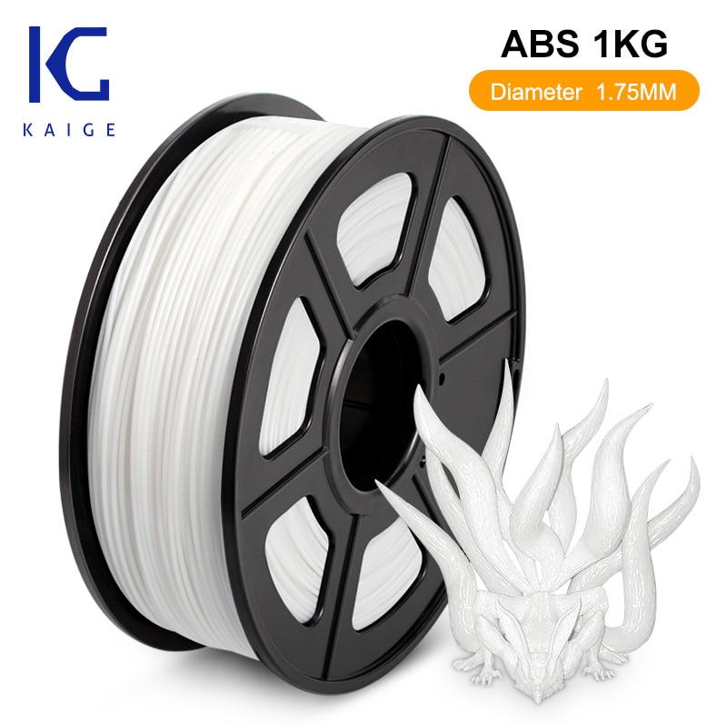 Abs 1Kg 3D Printer Filament 1.75Mm-/+ 0.02Mm Abs Пластик Witte Gloeidraad Abs Industriële Materialen slijtage En Slagvastheid