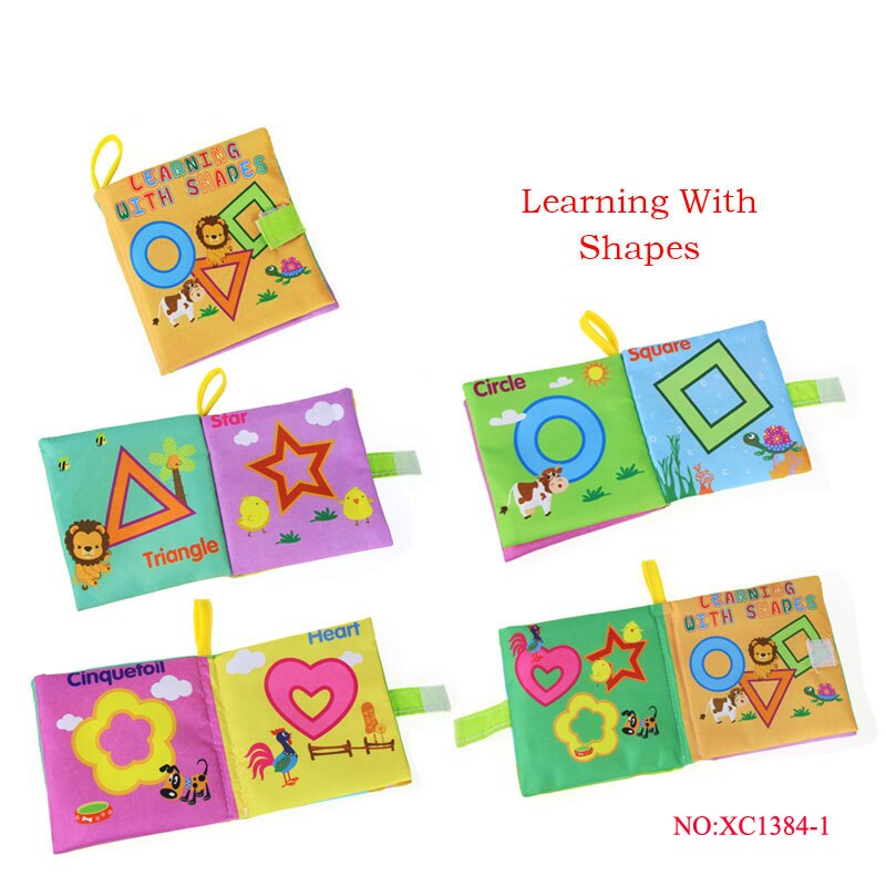 11x12cm Baby Erste Buch tuch Baby buch Lernen matt Beste spielzeug für Art Spielzeug 0-24 monate 1384: Formen Buchen