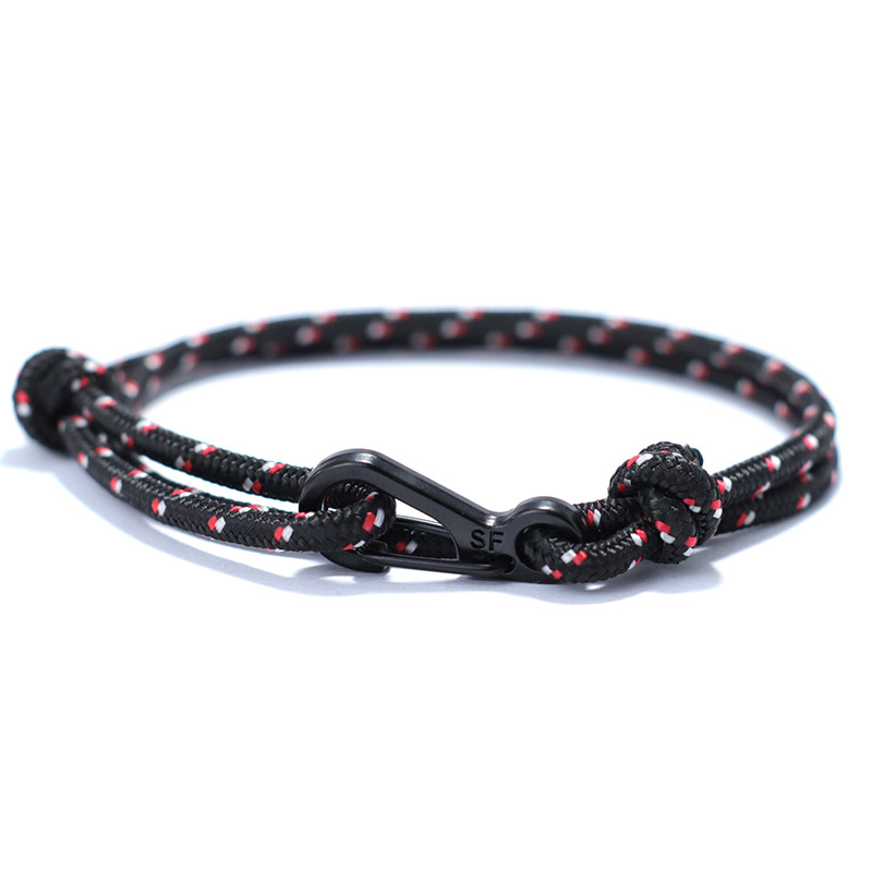 Eenvoudige Stijl Paracord Armband Heren Handgemaakte Glijdende Verstelbare Nautische Braslet Outdoor Camping Strand Vrijetijdsaccessoires Joias