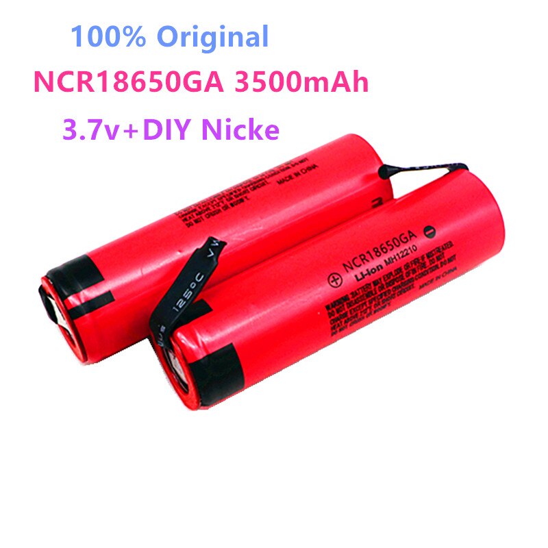 Oppladbart Batteri NCR18650GA 3500mAh 3.7V 30A - Lithium-Ion 18650