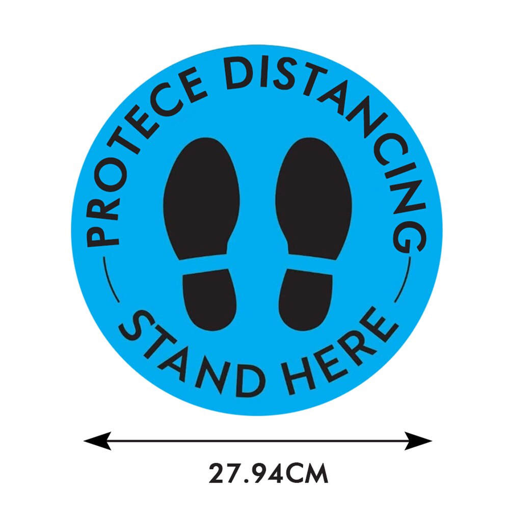 Social Distance Floor Sticker Wait Here Keep 6ft In Between Distance Marker Floor Decal For Social Distance While In Line: Gray