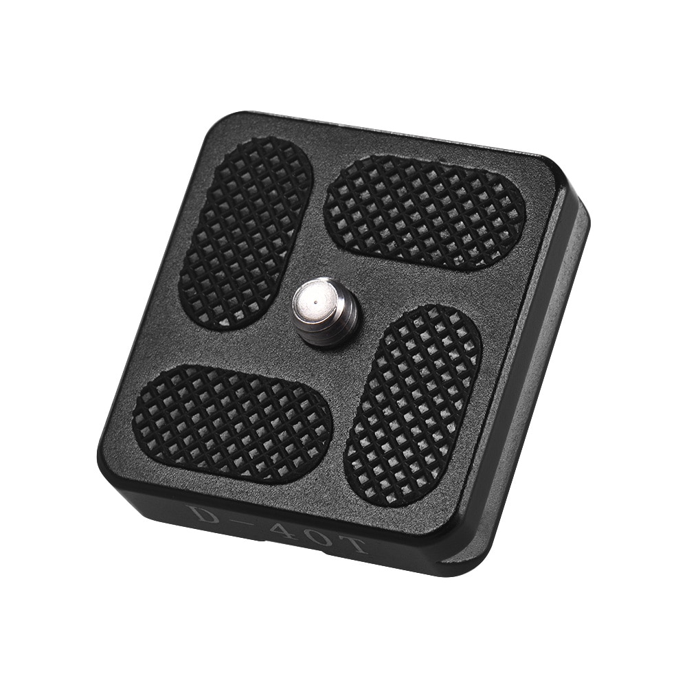 40*38mm Size Aluminum Alloy Universal Quick Release Plate D-40T QR Plate with 1/4 Inch Screw Tripod Ball Head Camera Accessory