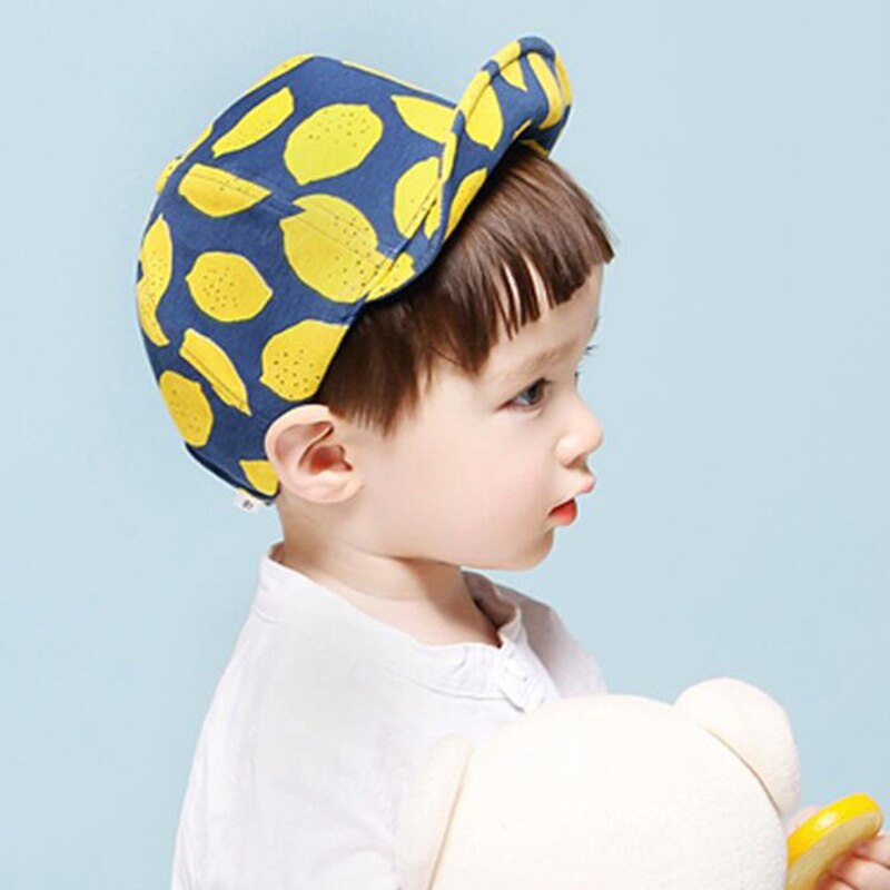 Berretto da Baseball per neonato carino limone morbido cotone primavera estate cappello da bambino cappello da spiaggia per bambini cappello da sole all&#39;aperto per bambini 1-3Y