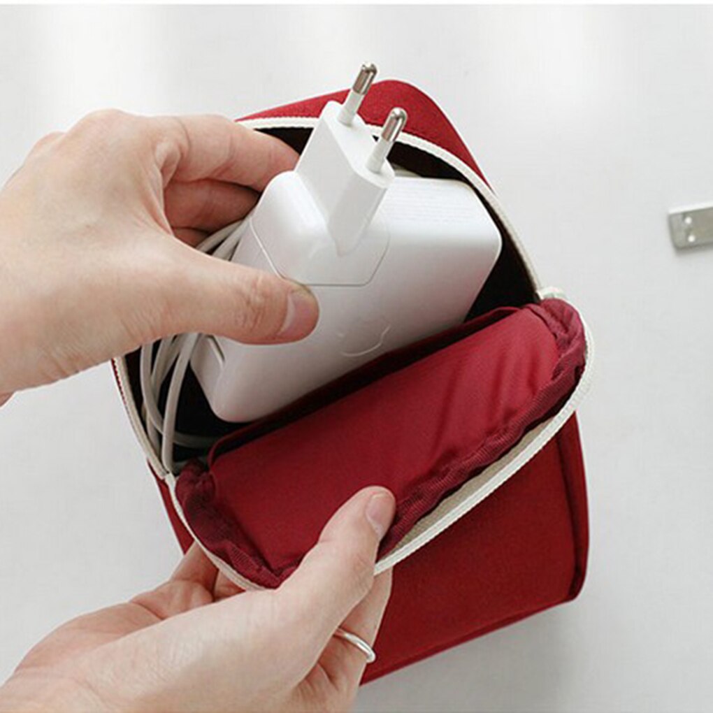 Reizen Gadget Organizer Bag Draagbare Digitale Kabel Tas Elektronica Accessoires Opslag Draagtas Pouch Voor Usb Power Bank