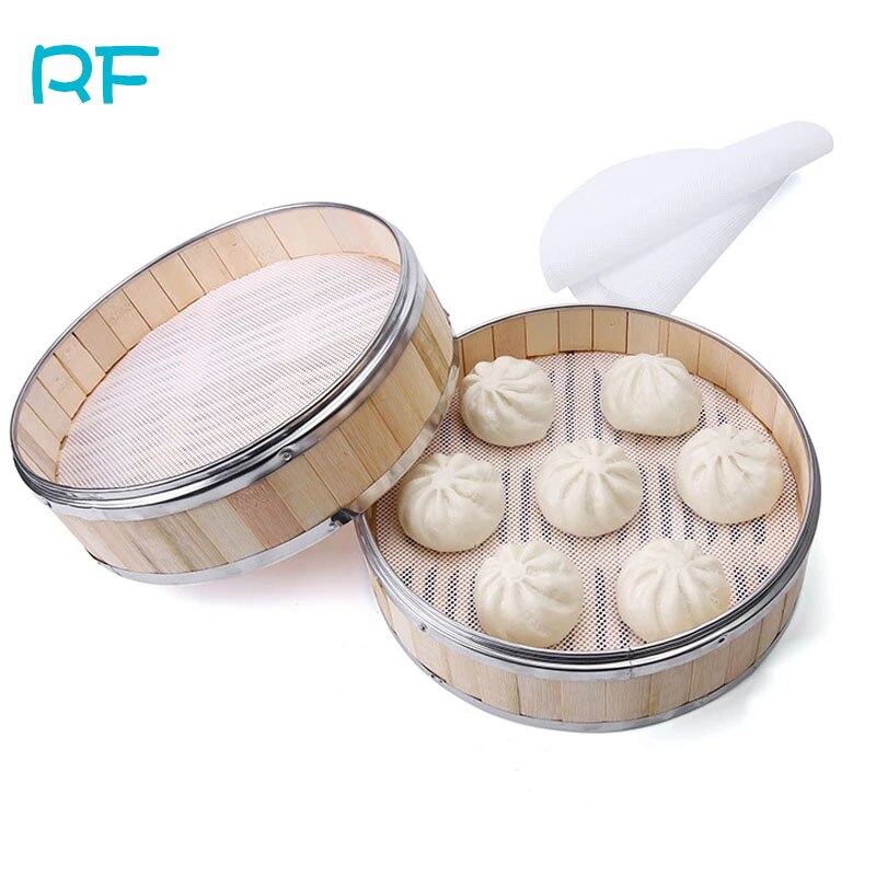 1Pcs Non-stick Stoomboot Mat Dim Sum Tool Food Grade Siliconen Herbruikbare Restaurant Keuken Onder Stoomboot Mat Keuken koken R-F