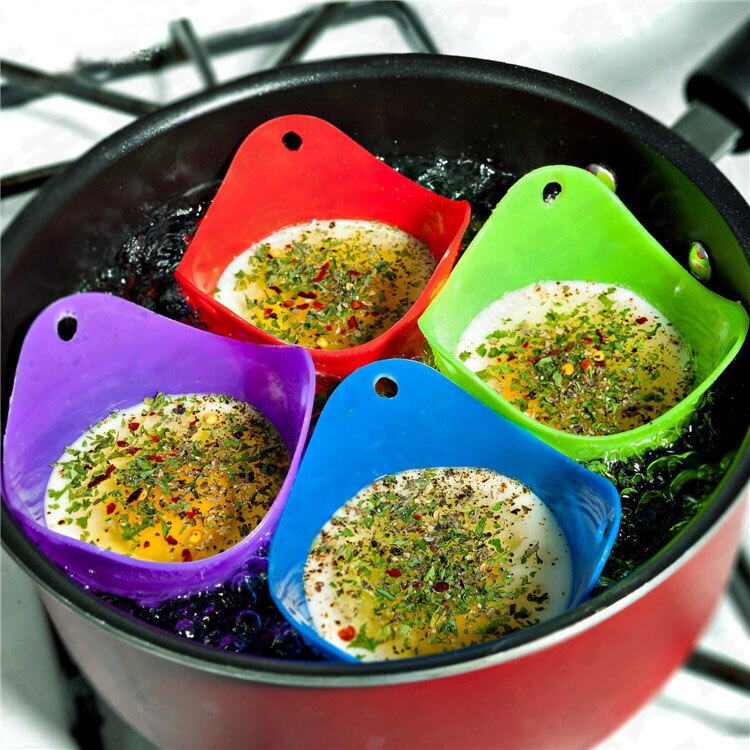 1Pcs Silicone Egg Poacher Poaching Pods Pan Mould Kitchen Cooking Tool Accessory Cocina Gadget Accesorios De Cocina Droshop