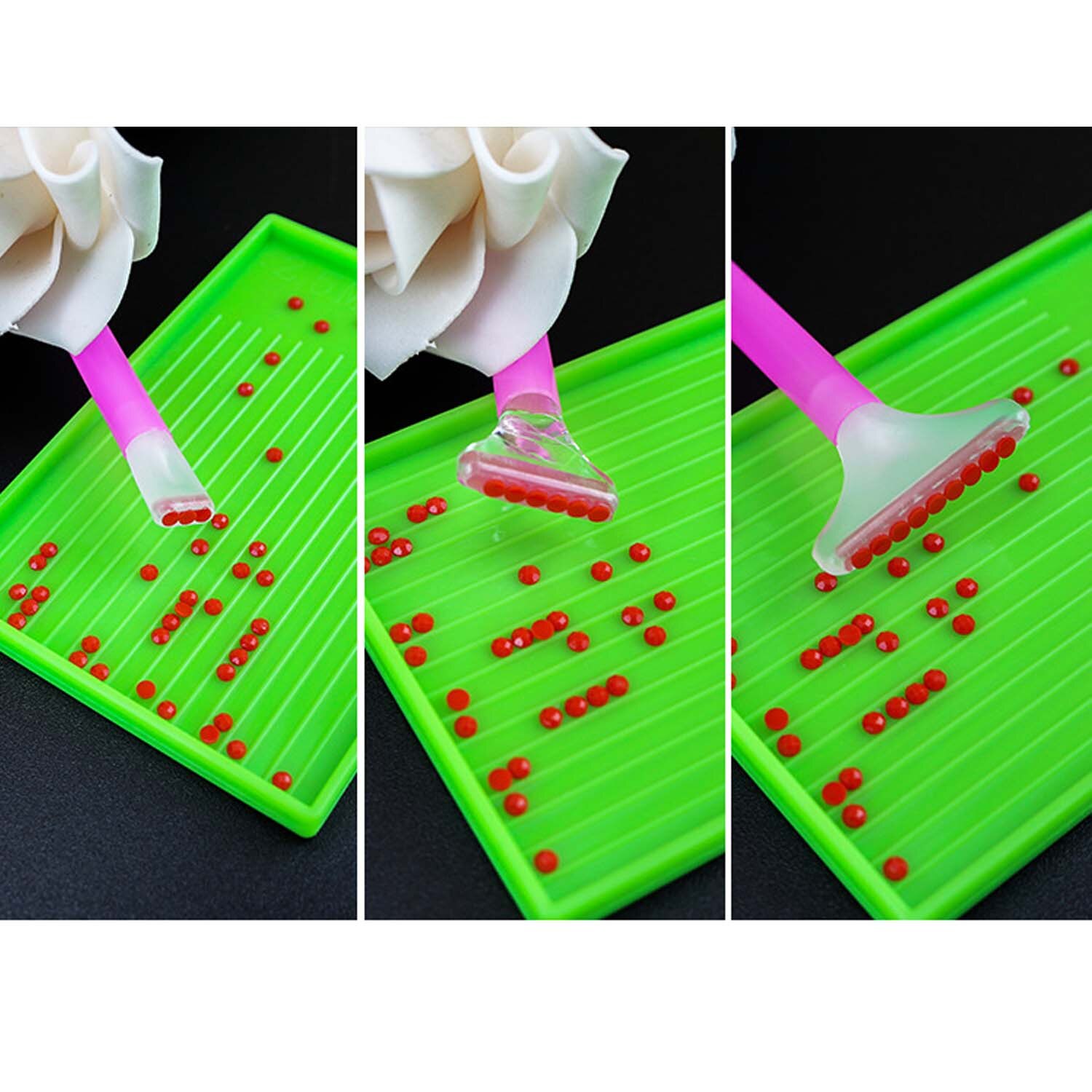 50pcs DIY Diamant Schilderen Strass Tekening Borduren Kruissteek Lijm Klei Mozaïek Kralen Puzzel Handgemaakte Craft Gereedschap Speelgoed