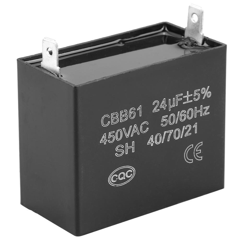 CBB61 Motor Condensator Startcondensator Generator 450V Ac 24 Uf 50/60Hz Voor 400/350/300/250VAC Ul/Ru Vermeld